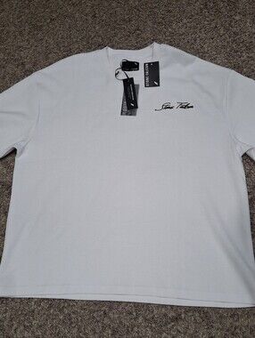 Stone Falcon White Logo Graphic  T Shirt Size Large NWT